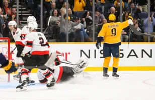 Filip Forsbergs Nashville möter Ottawa i den första matchen i NHL Monday Night Hockey. Foto: Steve Roberts-Imagn Images