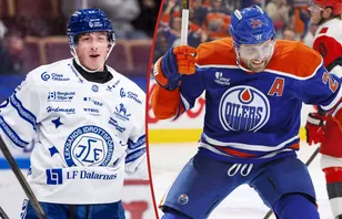 Josh Passolt lär av Leon Draisaitl.