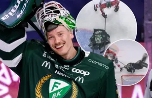 Märkliga bilderna på FBK-målvakten: "Filmning"