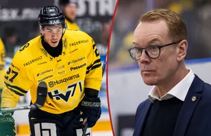 Niklas Eriksson är inte nöjd med Jonathan Ang.
Foto: Bildbyrån