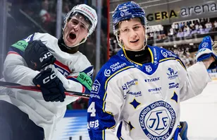 Tinus Luc Koblar skriver på för Toronto Maple Leafs.