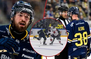 Lukas Rousek rasar efter att ha blivit utvisad för filmning.