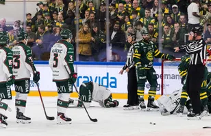Patrik Puistola skadade sig i lördagens drabbning mot Björklöven.