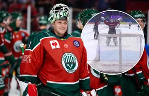 Lasse Johansson nätade i CHL-mötet. 
