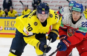 Oskar Sundqvist har satts upp på waivers av St. Louis Blues. Foto: REUTERS/David W Cerny