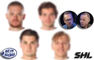 Uffe Bodin och Mike Helber utser SHL:s bästa spelare just nu i All In Hockey. Foto: Bildbyrån (montage)