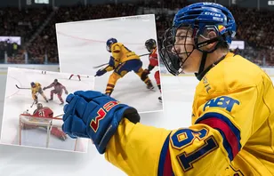 Här gör Viggo Björck sitt första mål i SHL
