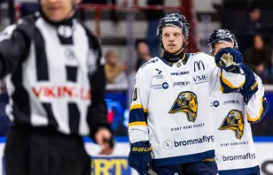 Andreas Thelander sköt två mål när Visby/Roma släckte sin förlustsvit via 4–1 mot Västerås.
Foto: Caisa Rasmussen / BILDBYRÅN
