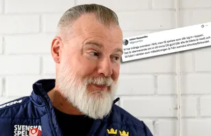 Rikard Grönborg svarar på Johan Garpenlövs kritik.
Foto: Bildbyrån / X