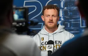 Jack Eichel tar kritiken mot Vegas Golden Knights med ro. Foto: James Guillory-Imagn Images