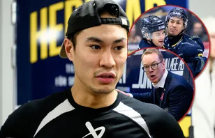 Jonathan Ang svarar efter petningen i HV71. 