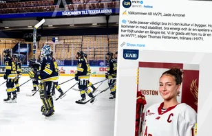 Jade Arnone flyttar till Sverige och HV71. Foto: X (HV71) och Bildbyrån.