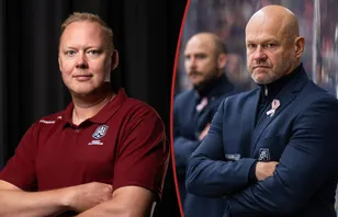 Björn Wettergren slår tillbaka mot Andreas Johansson.