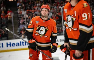 Mason McTavish ser ut att vara på väg bort från Anaheim Ducks. Foto: Corinne Votaw-Imagn Images