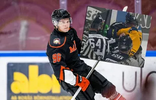 Lukas Wernblom får ett hårt straff.
