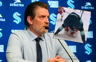 Ville Ottavainen tas i försvar av Lane Lambert.
