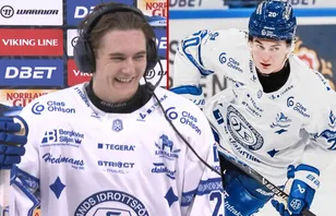 Rasmus Orenäs gör mål direkt i debuten för Leksand. 