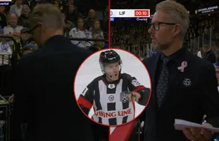 Johan Hedberg fick matchstraff när Leksand förlorade på Globen. 