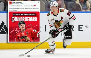 Connor Bedard är ny lagkapten för Chicago Blackhawks. Foto: Brad Penner-Imagn Images