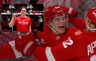 Sandin-Pellikkas vilda glädje - efter första NHL-målet
