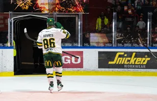 Robin Kovacs häcklades ännu en gång av Luleå-supportrarna.
Foto: Bildbyrån