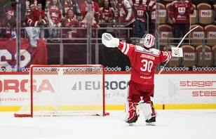 Jacob Johansson höll nollan igen för Timrå. 