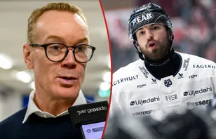 Niklas Eriksson förklarar varför Lukas Rousek flyttas ner i fjärdekedjan.