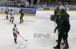 Fick klubba mot halsen – fördes till sjukhus: "En reflex"