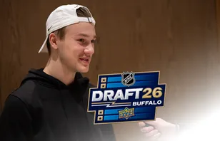 William Håkansson imponerade under Combine och väntas gå tidigt i NHL-draften. Foto: Bildbyrån (montage).