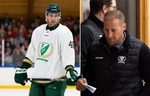 Filip Roos klev av i träningsmatchen mot Frölunda.