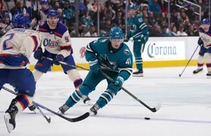 Ivar Stenberg har fått stort förtroende under inledningen av sin NHL-karriär.  Foto: David Gonzales-Imagn Images