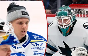 Isak Posch och Magnus Chrona går i varsin riktning i en trejd mellan Colorado och Nashville. Foto: Bildbyrån & Imagn Images