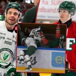 Viktor Lodin tacklade in Tom Nilsson i Färjestads bås.