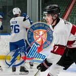 Max Vilén blev draftad tack vare flytten till QMJHL. Foto: Bildbyrån och privat (montage).