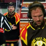 Simon Bertilsson är frustrerad efter Brynäs första förlust på hemmaplan. 
