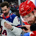 Dylan Larkin har tre lag på sin lista. Foto: Bildbyrån (montage).